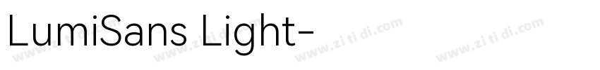 LumiSans Light字体转换